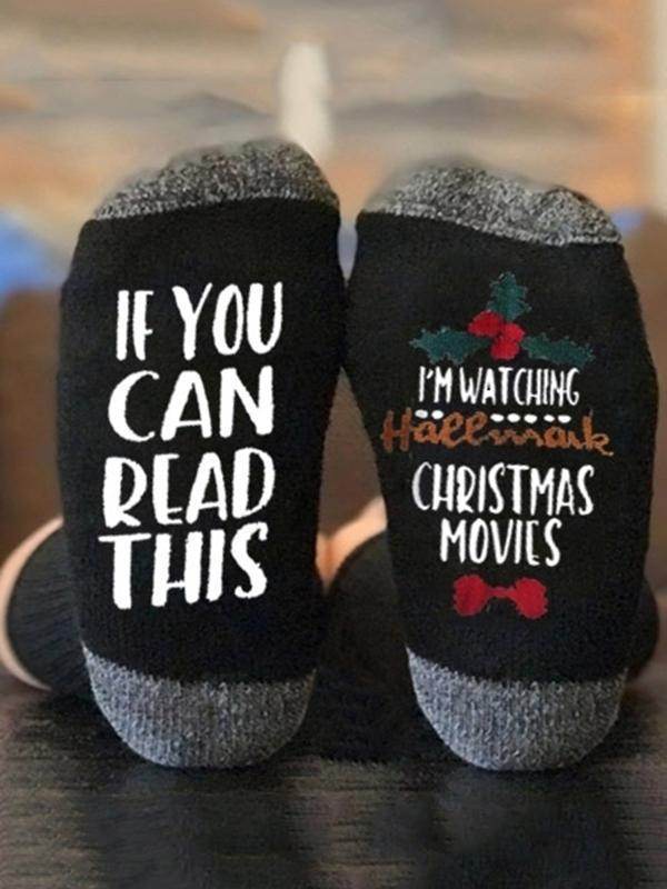 If You Can Ready This Hallmark Christmas Movies Socks