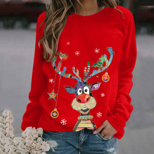 Elk Ugly Christmas Sweater Gift For Women Sweartshirt