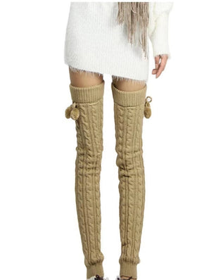 Soft Warm Women Knit Leg Warmers for Winter