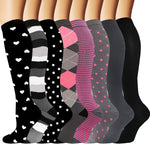 Best Compression Socks Support 15-30mmHg for Women & Men 8 Pairs-Workout and  Recovery.