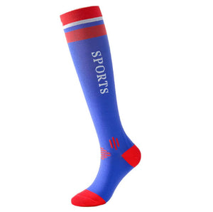 Multicolor optional men's and women's letters long tube sports compression socks