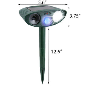 Ultrasonic Squirrel Repeller - Solar Powered - Get Rid of Squirrels in 48 Hours