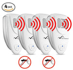 Ultrasonic Mosquito Repeller - PACK OF 4 - 100% SAFE for Children and Pets - Get Rid Of Mosquitoes In 7 Days