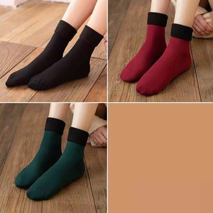 Winter Warmer Thicken Thermal Wool Cashmere Snow Socks Seamless Velvet Boots Floor Sleeping Socks For Men & Women - Best Compression Socks Sale