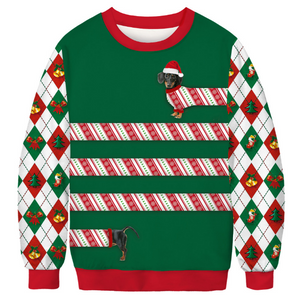 2022 Ugly Christmas Sweater  Men & Women Long Sleeve Pullover Hoodies Casual Unisex Sweatshirts