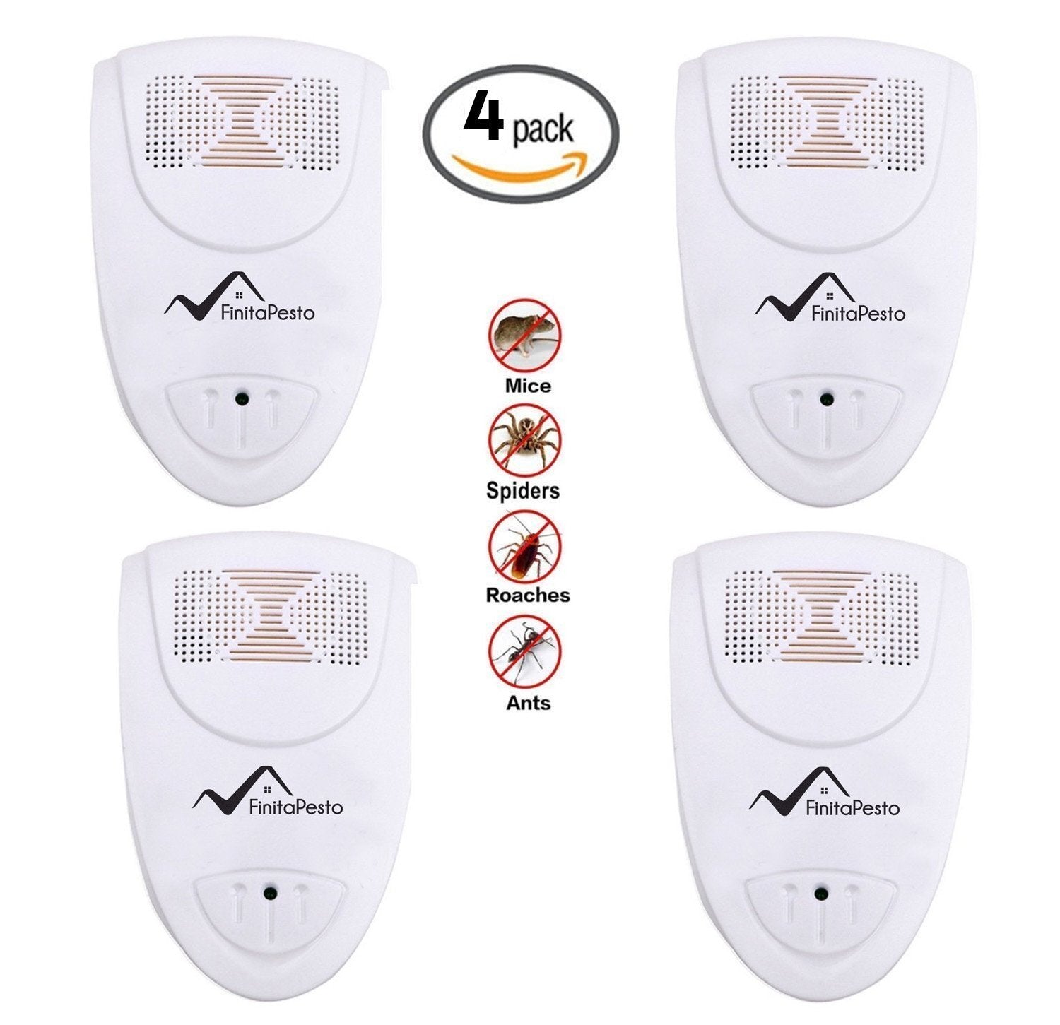 Ultrasonic Pest Repeller - Pack of 4