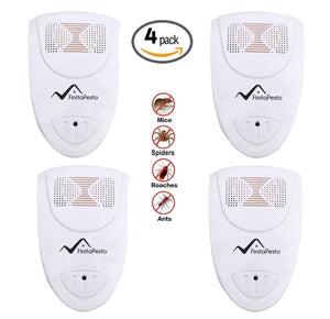 Ultrasonic Pest Repeller - Pack of 4