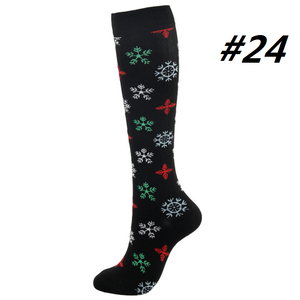 Christmas Compression Socks (1 Pair) for Women & Men #24 - Best Compression Socks Sale