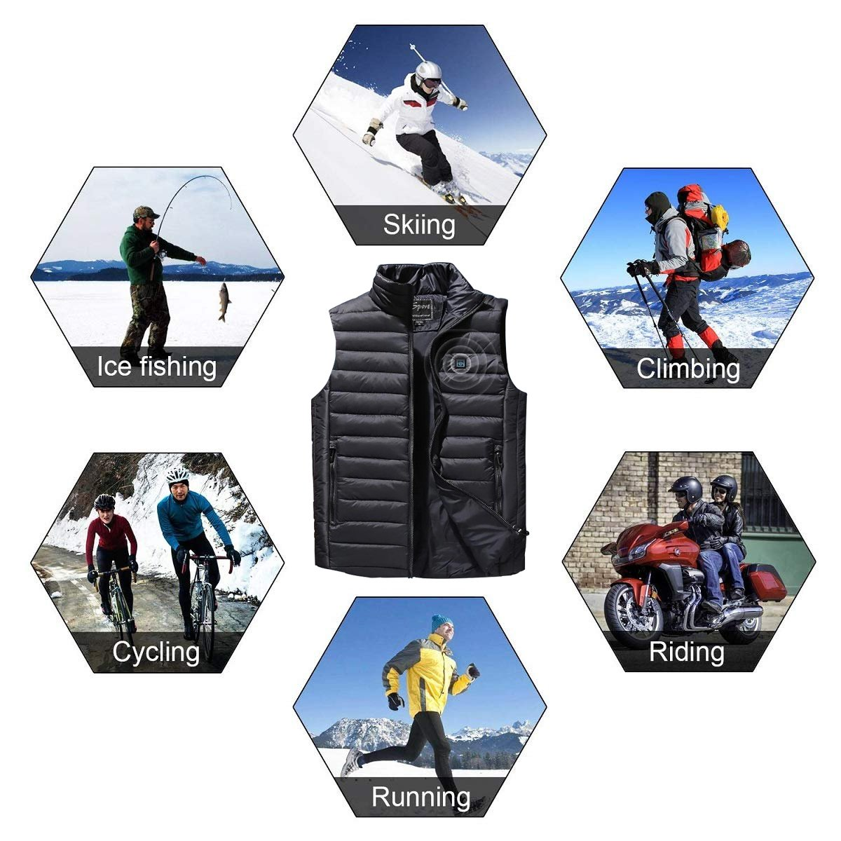 Unisex Usb Electric Heated Vests/Jacket 2019 Upgrade Lightweight - Best Compression Socks Sale