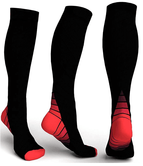 Athletic Fit Compression Socks with Graduated Target Zones 20-30 mmHg Support Stockings - Best Compression Socks Sale