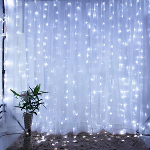 Christmas Lights Curtain Garland Christmas Decorations