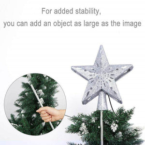 3D Hollow Gold Silver Star Christmas Tree Topper - Best Compression Socks Sale