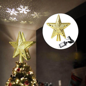 3D Hollow Gold Silver Star Christmas Tree Topper - Best Compression Socks Sale