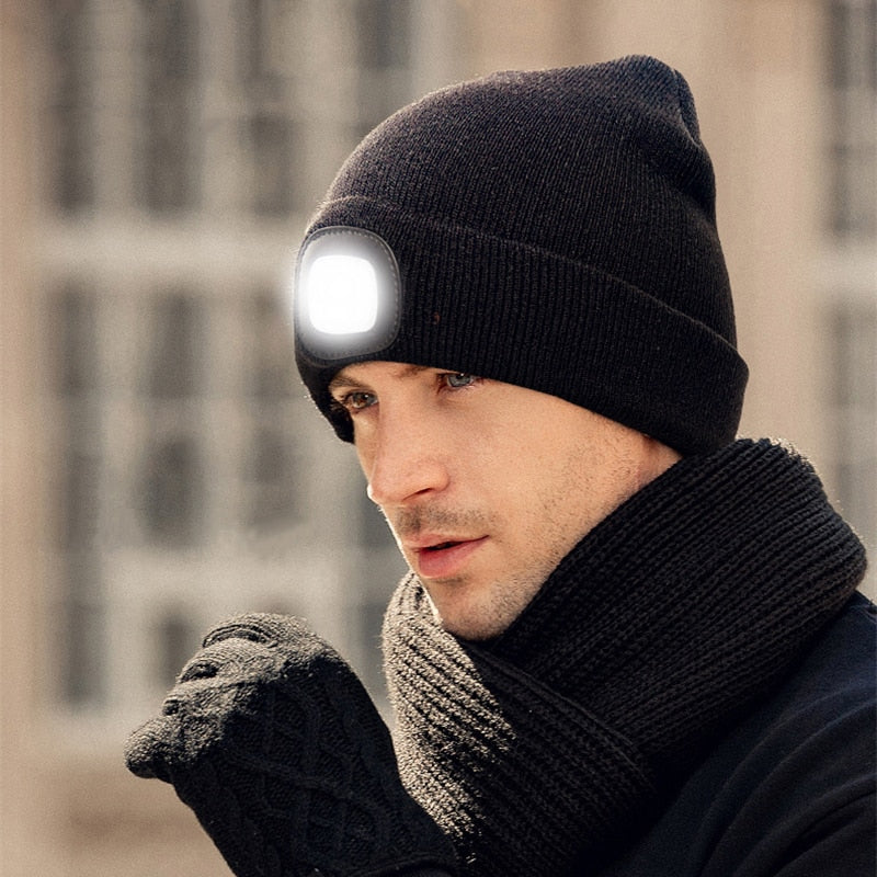 LED Beanie For Camping Fishing Hiking Climbing