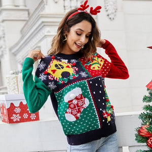 Women's Ugly Christmas Sweater Fashion Holidays Sweater