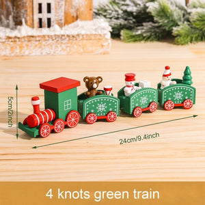 Christmas Wooden Train Ornament Christmas Decoration