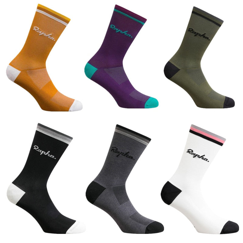 New cycling socks High Quality compression socks men and women soccer socks basketball socks 6 Color