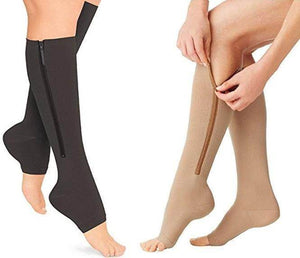 Zippered Compression Socks Support Stockings 20-30 mmHg - Best Compression Socks Sale