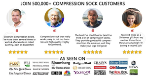 Copper Zipper Compression Socks - Zip Up Support Stockings ~ Easy to Wear!