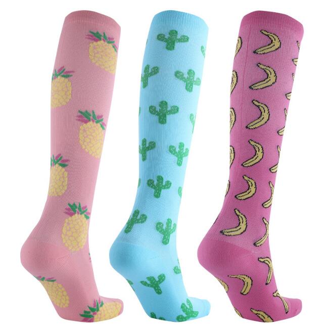 The Latest Cute Fruit Design Compression Socks 15-30mmHg-Workout and Recovery.