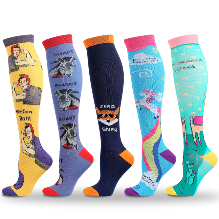 New Arrivals! 5 Pairs Best Compression Socks for Women & Men-Workout And Recovery - Best Compression Socks Sale
