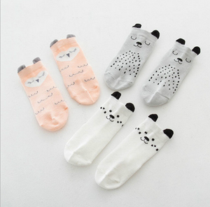 OWL AND DOG COZY BABY TODDLER KIDS SOCKS (0-4 YEARS OLD) - Best Compression Socks Sale