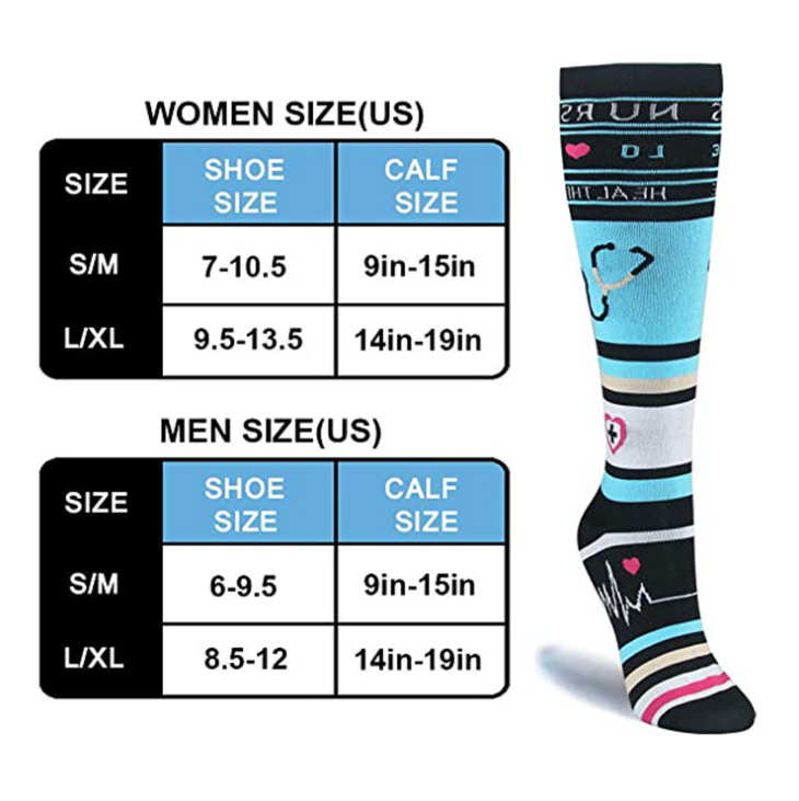4 Pairs Best Compression Socks for Women & Men-Workout And Recovery - Best Compression Socks Sale