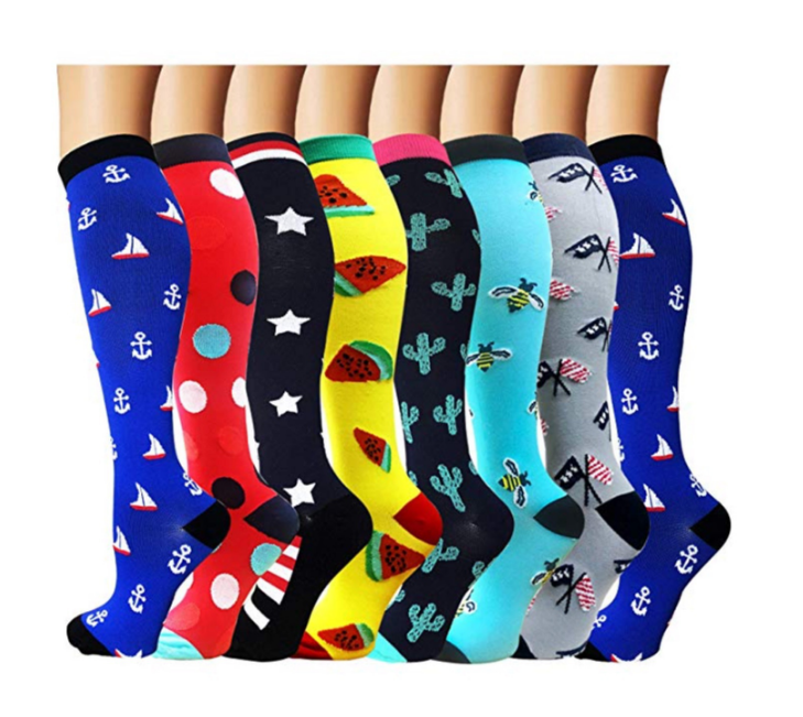 Best Compression Socks Support 15-30mmHg for Women & Men 8 Pairs-Worko – Best  Compression Socks Sale