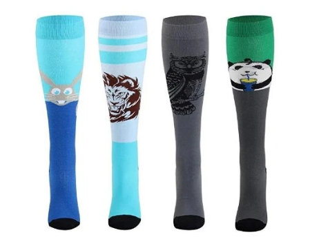 "Wild Animal" Compression Socks for Men & Women - Support Stockings ~ 4 Colors!
