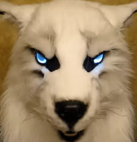 Halloween Werewolf Mask Glowing Eyes Movable Ears And Jaws