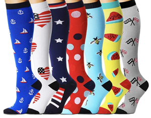 ROYALUCK Best Compression Socks (7/8 Pairs) for Women & Men(15-20mmHg)