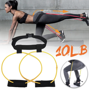 Resistance Band For Legs & Glute Workout With Belt & Loops - Best Compression Socks Sale