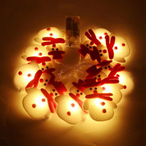 Snowman Christmas LED Garland String Lights Christmas Decorations