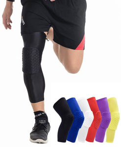 Compression Knee Sleeve Padded Leg Support HoneyComb Pad - Best Compression Socks Sale