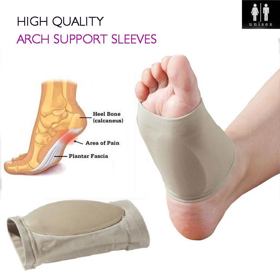 Plantar Fasciitis Arch Support Sleeves Gel Pad Support - Foot & Heal Pain Relief