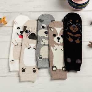 Cartoon Dog Breed Socks