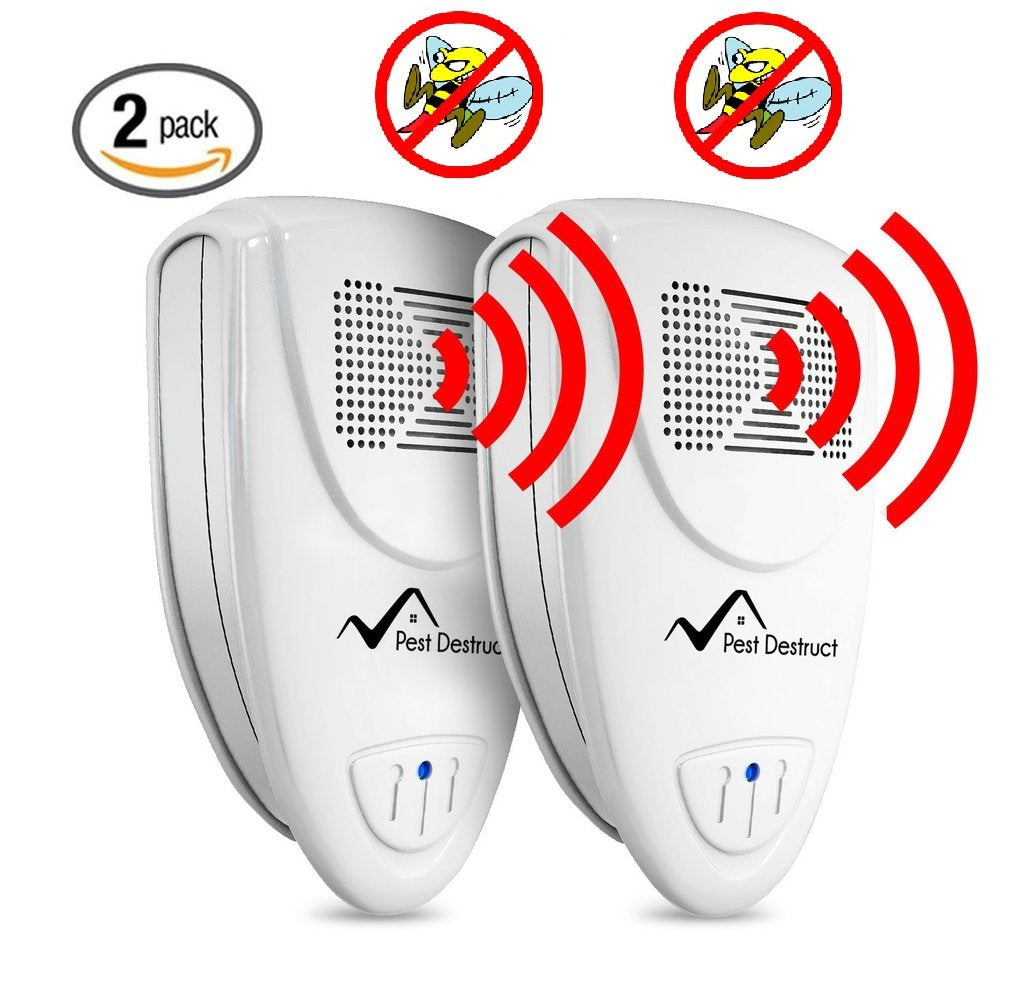 Ultrasonic Wasp Repeller PACK OF 2 - Get Rid Of Wasps In 48 Hours