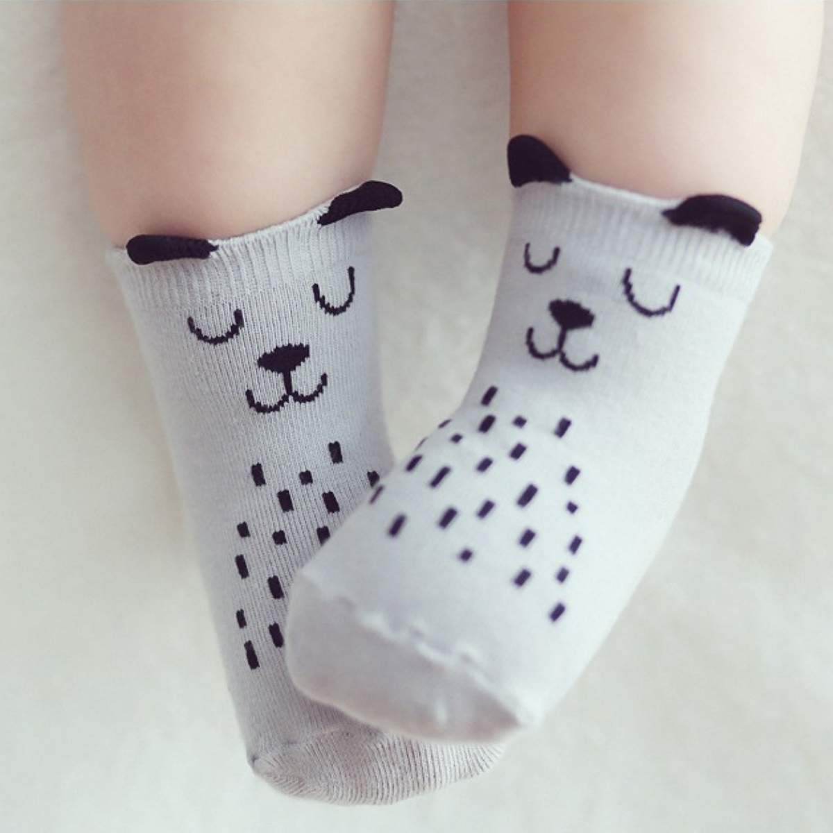 OWL AND DOG COZY BABY TODDLER KIDS SOCKS (0-4 YEARS OLD) - Best Compression Socks Sale