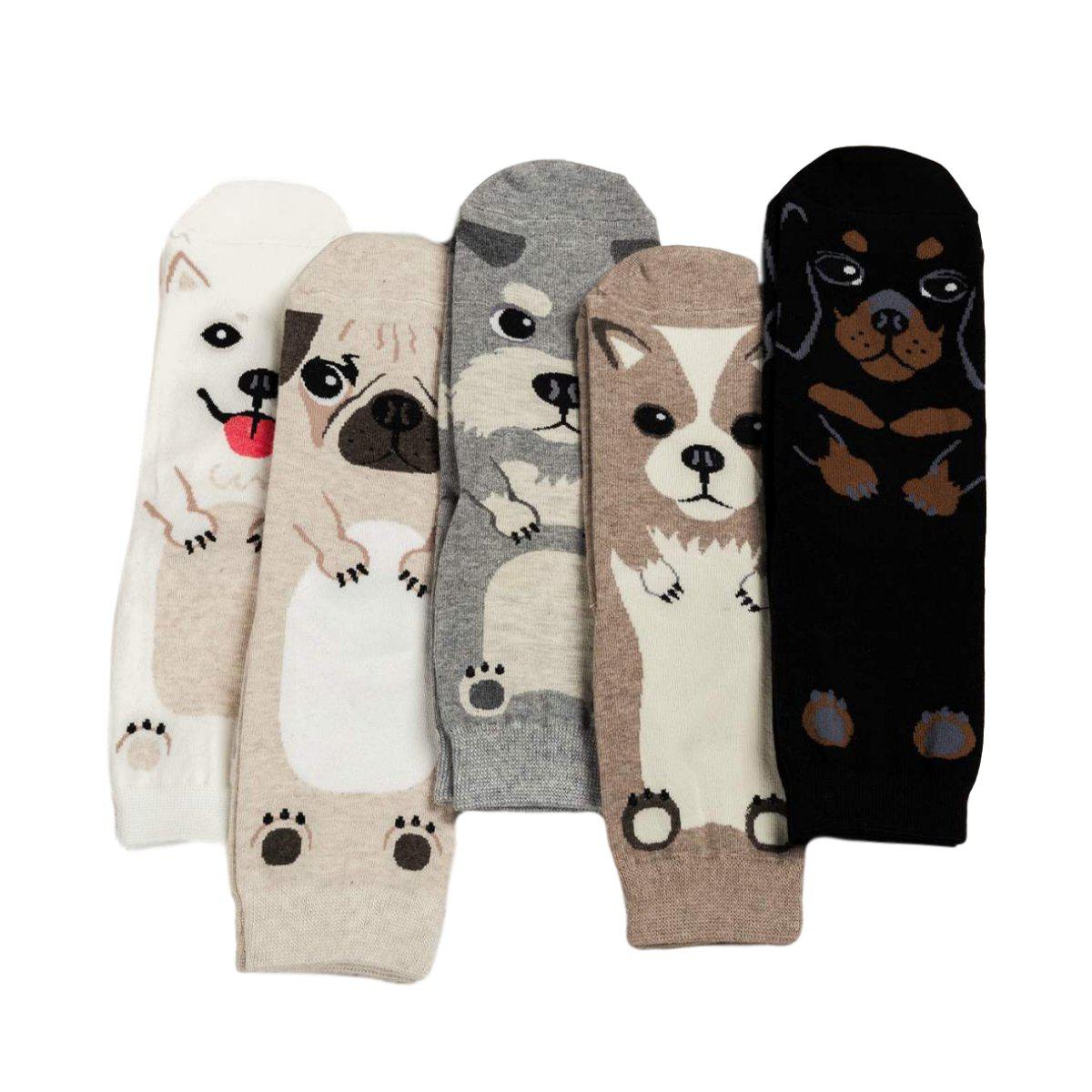 Cartoon Dog Breed Socks