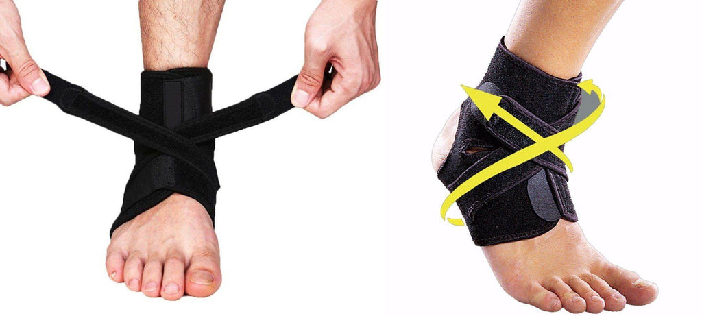 Ankle Brace Support Wrap with Adjustable Straps for Sprain & Tears - Best Compression Socks Sale