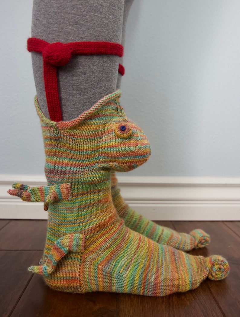 Knit Crocodile Socks Creative Gift Idea Socks