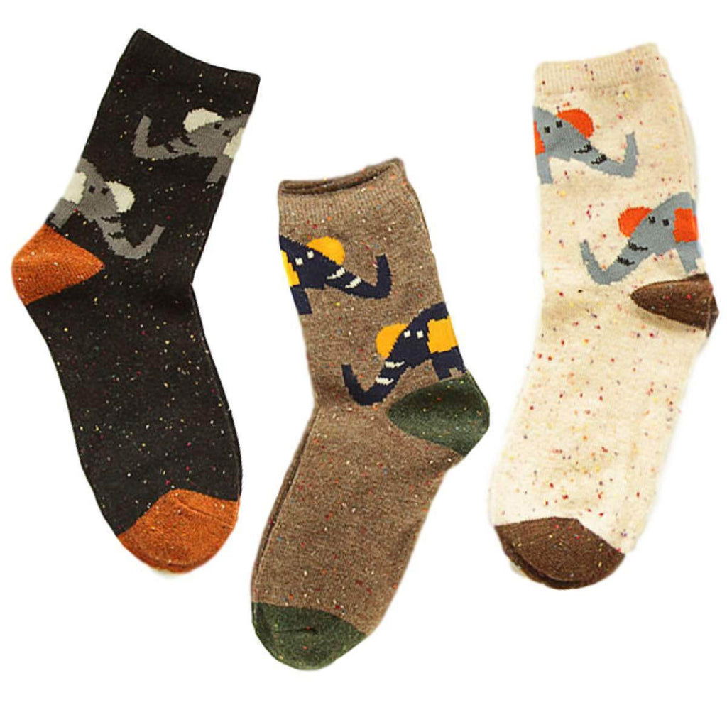 FOREST ELEPHANT LIGHTWEIGHT WOOL BLEND SOCKS - Best Compression Socks Sale