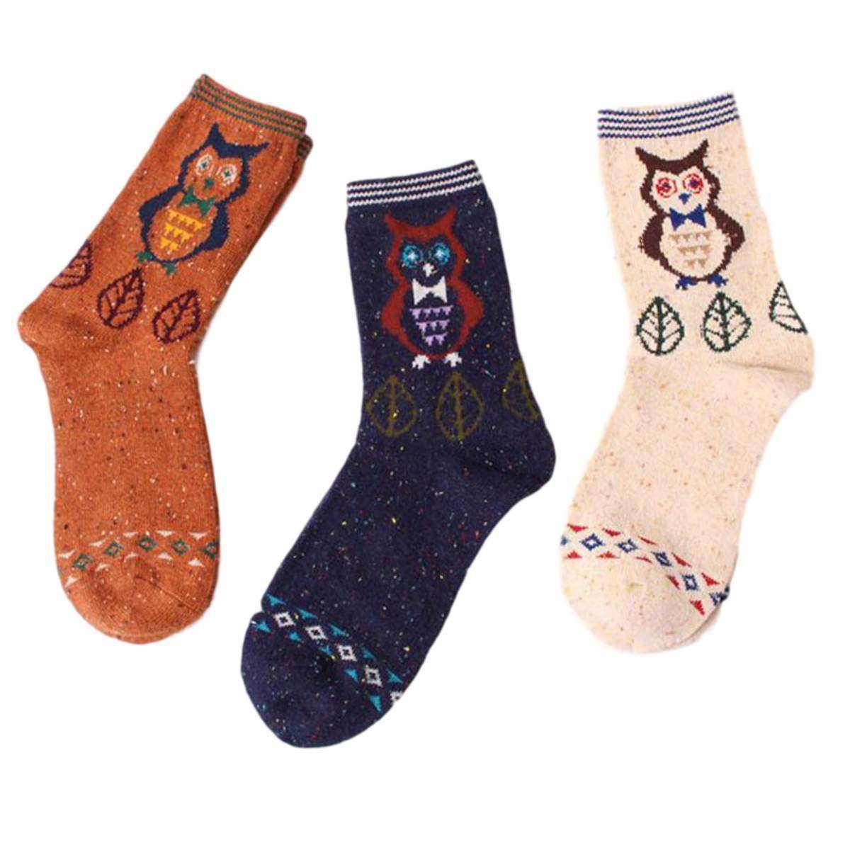 FOREST OWL LIGHTWEIGHT WOOL BLEND SOCKS - Best Compression Socks Sale