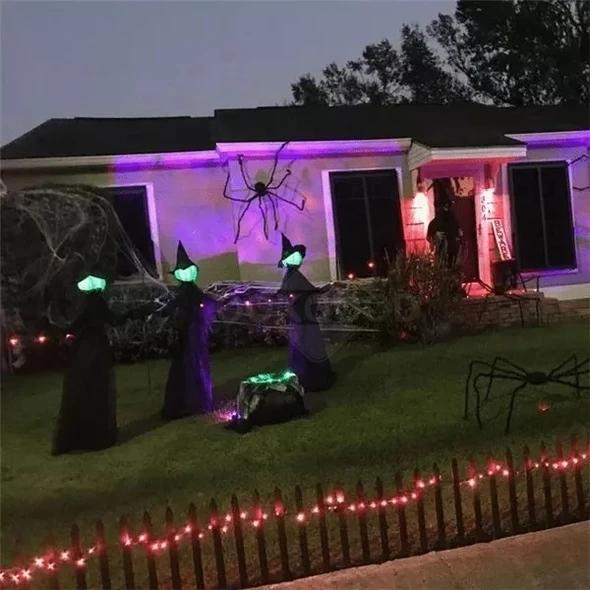 Halloween Decoration Lighted Halloween Witch Stake
