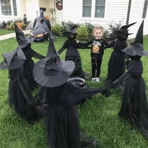 Halloween Decoration Lighted Halloween Witch Stake
