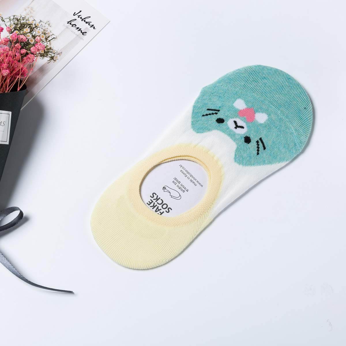 HEART CAT WOMEN'S NO SHOW LINER SOCKS - Best Compression Socks Sale