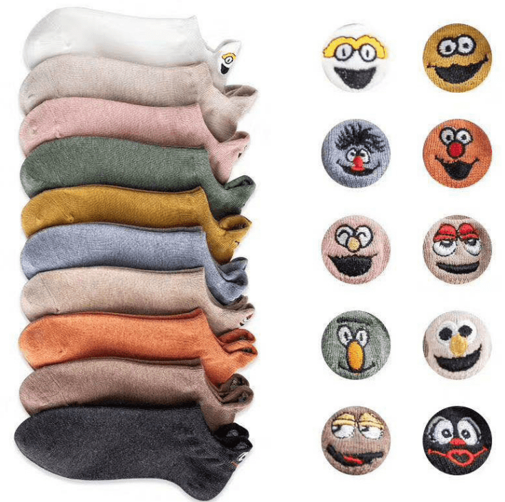 Super Soft Embroidered Happy Socks