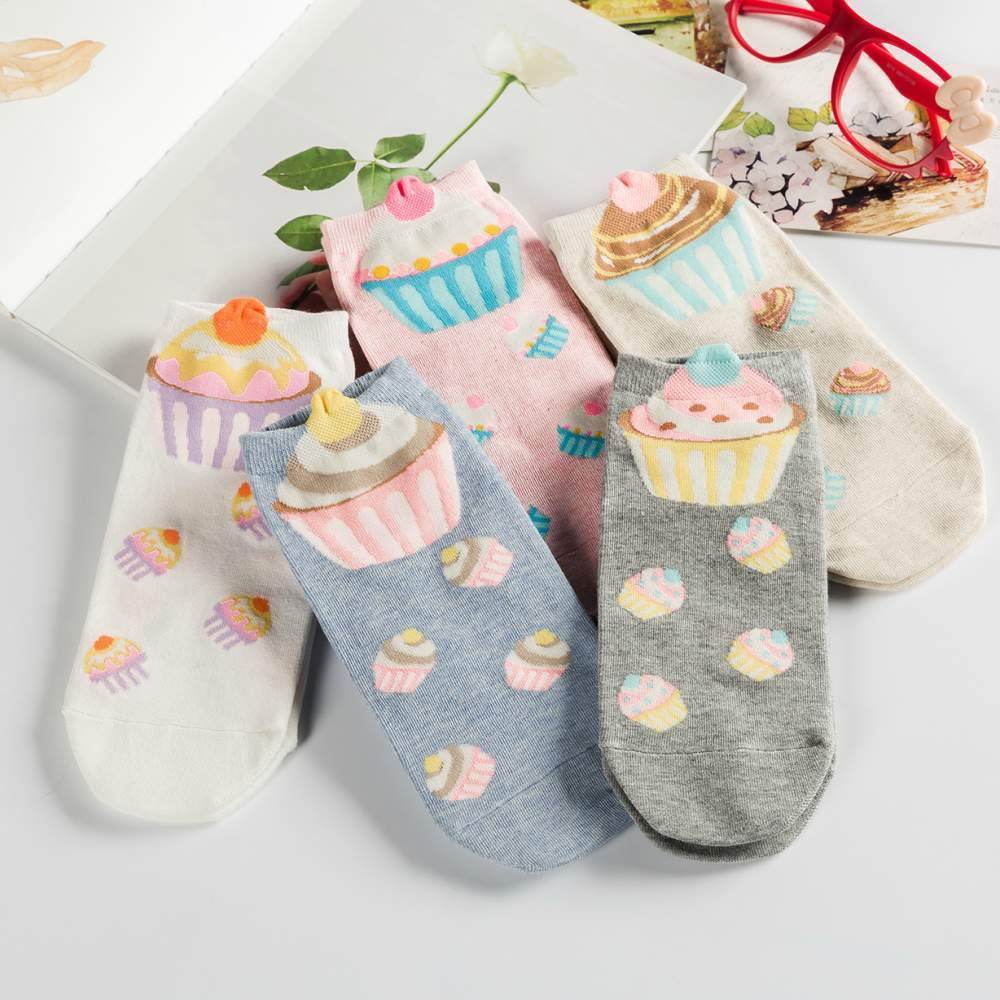 SWEET CUPCAKE WOMEN'S LOW CUT SOCKS - Best Compression Socks Sale