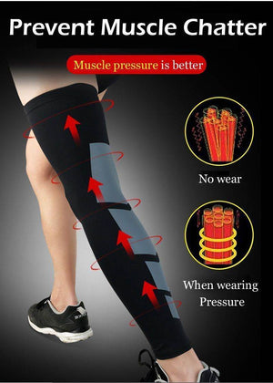 Thigh High Graduated Compression Leg Sleeve Hamstring Quad Calf & Knee Support - StabilityPro™