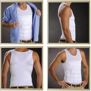 Compression Body Shaper Slimming Tank Top Shirt - Ab Belly Trim Undershirt Vest - StabilityPro™